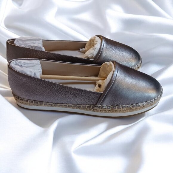 Kenneth Cole Cara Anthracite Flat Espadrille Shoes - New in Box, Size 8M - Picture 3 of 16